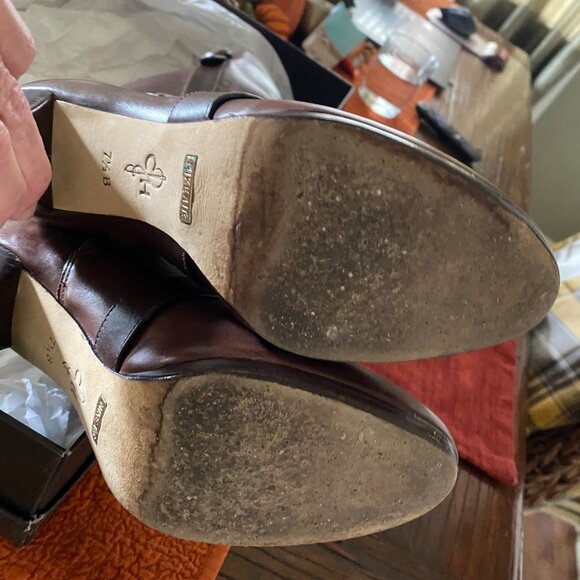 Cole Haan Courtney Tall Leather Boots with Nike Air Sole – Chestnut Brown – Wome - Picture 15 of 15